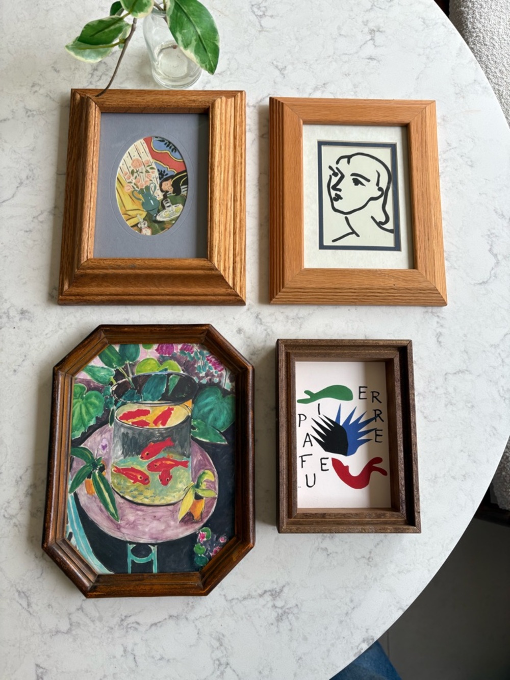 Set of 4 Henri Matisse Vintage Framed Prints